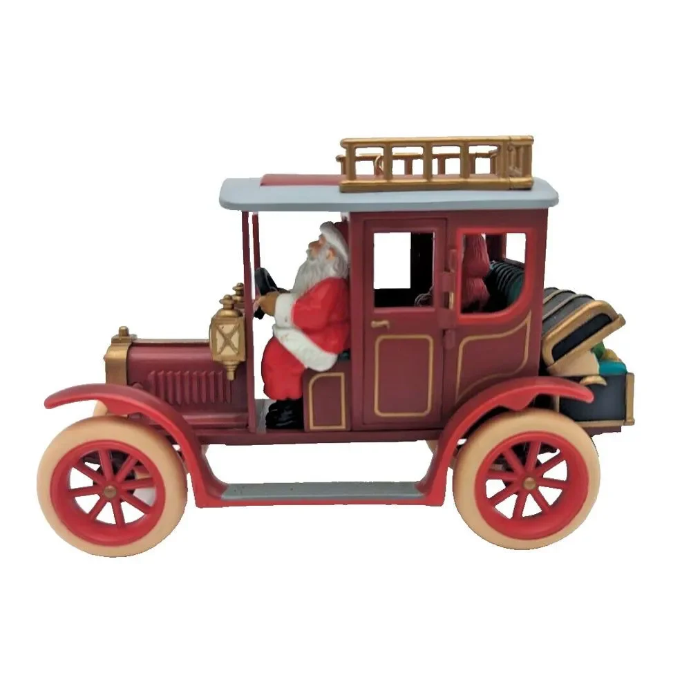 1993 Hallmark Keepsake Ornament Shopping With Santa Here Comes Santa Anniversary
